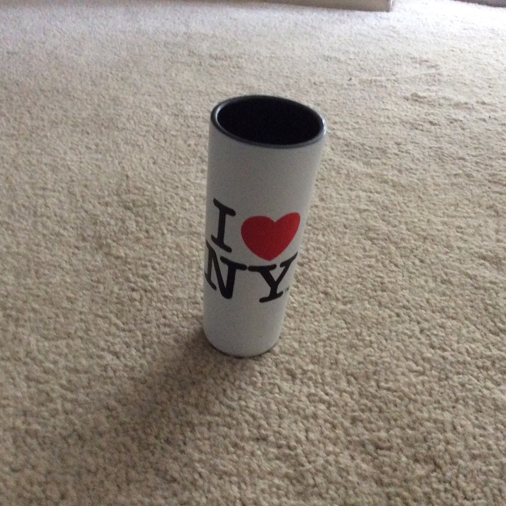 Broadway Gifts I ❤️ NY New York Tall White Shot Glass
